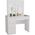 Topeshop Toaletka z lustrem, biurko, lewe, Mijas, 98x51x146 cm, biały, mat