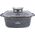 Zilner BRYTFANNA GARNEK KWADRATOWY 5.5L 26cm ZILNER GREY ZL-7059