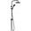 Zestaw prysznicowy Hansgrohe Dušo komplektas Hansgrohe Vernis Blend Showerpipe 200 1jet Reno EcoSmart, juodas matinis, 26099670