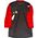 100% Koszulka męska 100% AIRMATIC 3/4 Sleeve Black/Dark Red roz. M (NEW 2023)