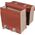 Basil Sakwa miejska podwójna BASIL URBAN LOAD DOUBLE PANNIER BAG 48-53L, Universal Bridge System, 100% wodoodporna, terra red/rose (NEW 2024)