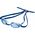 Aquafeel Plauk. akiniai Competition AQUAFEEL Glide 4117 54 mėlynas