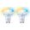 Signify WiZ White GU10 Tunable 60W Glas Zweierpack