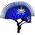 C-PREME Kask dziecięcy juniorski C-PREME EYEPATCH PIRATE blue roz. S CHILD 5+ (50-54 cm) (NEW)