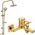 Bateria wannowa Sourcing BATH MIXER GLAMOUR INVENA TREND GOLD