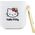 Sourcing Hello Kitty HKA23DKHSH Airpods 1/2 cover white/white Silicone 3D Kitty Head