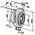 Vents Fan, high pressure VENTS VKMZ125 Centrifugal, in a steel case