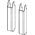 Tece Metal supports for lowered ceramics Tece 9041029