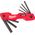 Milwaukee MILWAUKEE ALLEN WRENCH FOLDABLE SET 8 pcs.