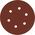 Milwaukee MILWAUKEE ABRASIVE DISC 150mm 6 HOLES P80 /50 pcs.