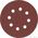 Milwaukee MILWAUKEE ABRASIVE DISC 125mm 8 HOLES P60 /50 pcs.