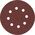 Milwaukee MILWAUKEE ABRASIVE DISC 125mm 8 HOLES P60 /50 pcs.