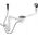 Syfon Hansgrohe Automatic bottom valve and overflow set Hansgrohe D14-11, 43931800