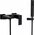 Bateria umywalkowa Besco Bathroom faucet Besco Modern Varium with shower, black matte BW-MVS-CZ
