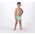 AquaWave Dziecięce bokserki kąpielowe Aquawave Tahu Kids paradise green/blue radiance rozmiar 134