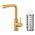 Bateria kuchenna KFA DUERO PURE BASIC BATERIA KUCHENNA Z FUNKCJĄ FILTRACJI WODY + ZESTAW FILTRUJĄCY PROFINE SILVER S, BRUSHED GOLD