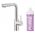 Bateria kuchenna KFA DUERO PURE BASIC PULL-OUT BATERIA KUCHENNA Z FUNKCJĄ FILTRACJI WODY I WYCIĄGANĄ WYLEWKĄ + ZESTAW FILTRUJĄCY PROFINE LILAC S, INOX