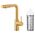 Bateria kuchenna KFA DUERO PURE BASIC PULL-OUT BATERIA KUCHENNA Z FUNKCJĄ FILTRACJI WODY I WYCIĄGANĄ WYLEWKĄ + ZESTAW FILTRUJĄCY PROFINE SILVER S, BRUSHED GOLD