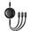 Kabel USB Baseus USB-A - USB-C + microUSB + Lightning 1.1 m Czarny (P10368700111-02)