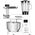 Robot kuchenny ECG Food processor ECG FORZA 5500 Giorno Bianco