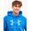 Under Armour Bluza z kapturem kangurka męska Under Armour Rival Fleece Logo HD niebieska 1379758 406 2XL