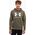 Under Armour Bluza z kapturem kangurka męska Under Armour Rival Fleece Logo HD oliwkowa 1379758 390 L
