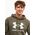 Under Armour Bluza z kapturem kangurka męska Under Armour Rival Fleece Logo HD oliwkowa 1379758 390 L