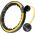 HMS HHM21 HULA HOP BLACK/YELLOW Z MAGNESAMI, WYPUSTKAMI TPE I OBCIĄŻNIKIEM + LICZNIK HMS