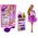 LeanToys Lalka Lucy Sukienka Fioletowa Brokat Zestaw Buty