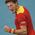 Joma FROTKA OPASKA NA RĘKĘ PODWÓJNA JOMA RED-YELLOW-RED 400300.P03