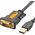 Kabel USB Ugreen USB-A - RS-232 1 m Czarny (20210B)