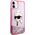 Karl Lagerfeld Karl Lagerfeld KLHCN61LNKHCP iPhone 11/ XR różowy/pink hardcase Glitter Karl Head