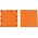 Allnet ALLNET BrickRknowledge Kunststoffschale 2x2 orange oben und unten 10er Pack