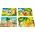 PuzzleOK Drewniane Puzzle 4w1 Owoce Układanka Zestaw Ananas Gruszka Cytryna Jabłko