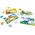 PuzzleOK Drewniane Puzzle 4w1 Dinozaury Układanka Zestaw Prehistoria Zabawka