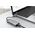 HUB USB Vention Vention Vėdinimo prijungimo stotelė 9 į 1: USB-C į HDMI/USB3.0 x 3/RJ45/SD/TF/garsas 3,5 mm/PD 0,15 pilka