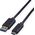 Kabel USB Roline USB-A - USB-C 1 m Czarny (11.44.9011)