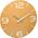 TFA TFA-Dostmann Designer radio-controlled wall clock CONTOUR, Wall, Round, White, Yellow, Plastic, AA, 1.5 V