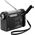 Radio budowlane Renkforce Renkforce RF-CR-200 Kofferradio UKW, MW, KW wiederaufladbar, Solarpanel, Handkurbel, Weckfunktion, Taschenlampe Schwarz (RF-4694806)