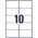 AVERY Avery B7173-50, White, Rectangle, Permanent, 99 x 57 mm, A4, Teslin