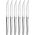 Amefa Amefa JET - 6-pc steak knives in grey block - mirror