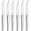 Amefa Amefa JET - 6-pc steak knives in grey block - mirror