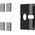 Uchwyt Compulocks Compulocks VESA Glass Mount Bracket with Security Slot - Befestigungskit (VESA-Halterung) - fur LCD-Display/Tablet - Montageschnittstelle: 100 x 100 mm - auf Glas befestigt