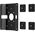 Uchwyt Compulocks Compulocks VESA Glass Mount Bracket with Security Slot - Befestigungskit (VESA-Halterung) - fur LCD-Display/Tablet - Montageschnittstelle: 100 x 100 mm - auf Glas befestigt