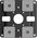 Uchwyt Compulocks Compulocks VESA Glass Mount Bracket with Security Slot - Befestigungskit (VESA-Halterung) - fur LCD-Display/Tablet - Montageschnittstelle: 100 x 100 mm - auf Glas befestigt