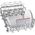 Zmywarka Bosch Bosch | Dishwasher | SPV6YMX01E | Built-in | Width 45 cm | Number of place settings 10 | Number of programs 6 | Energy efficiency class B | Display | AquaStop function | White