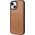 Audi Audi Synthetic Leather MagSafe iPhone 15 / 14 / 13 6.1" brązowy/brown hardcase AU-TPUPCMIP15-GT/D3-BN