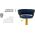Activeshop 4Rico Hoker barowy QS-B313a aksamit granatowy