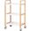 Activeshop Stolik pomocnik kosmetyczny HS-09 drewno - biały