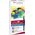 Tombow Tombow ABT-18P-1, 18 colours, Multicolour, Bullet tip & Brush tip, 0.8 mm, 1 cm, Black